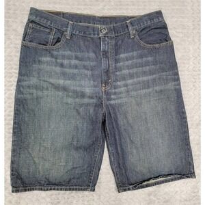 Levi's 569 Loose Jean Shorts Men's Size 40 Blue‎ Denim Straight Fit
